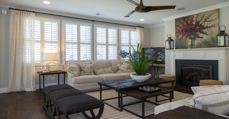 Interior Shutters in San Antonio Living Room